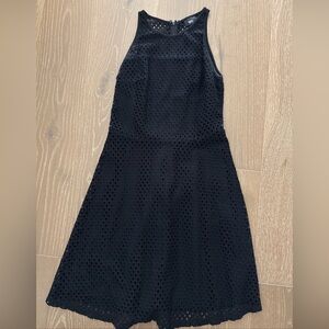Mossimo Eyelet Lined Black Sleeveless Dress Size XS